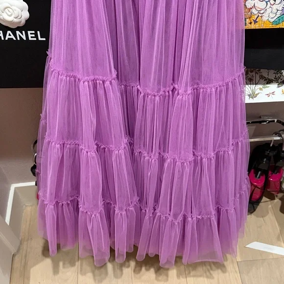 Hill House Home Lilac Ruffled Smocked tulle Dress - Picture 5 of 5